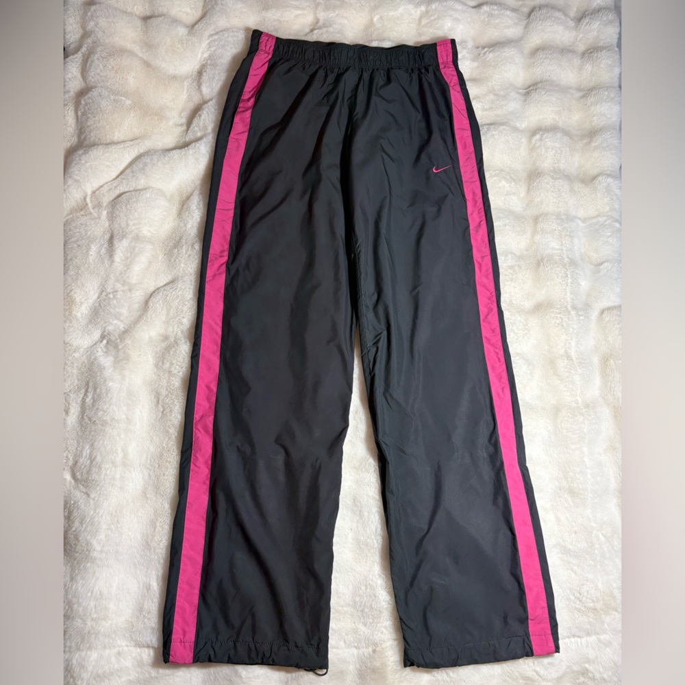Retro y2k gray & pink Nike track pants
